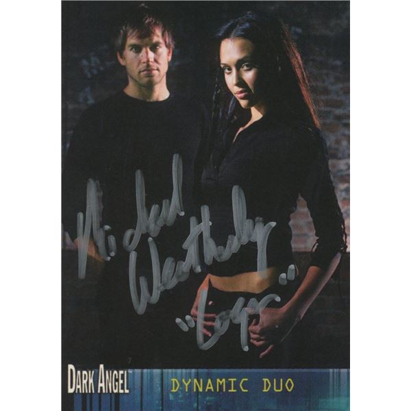 Dark Angel Michael Weatherly signed card