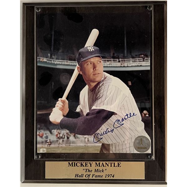 Mickey Mantle signed photo