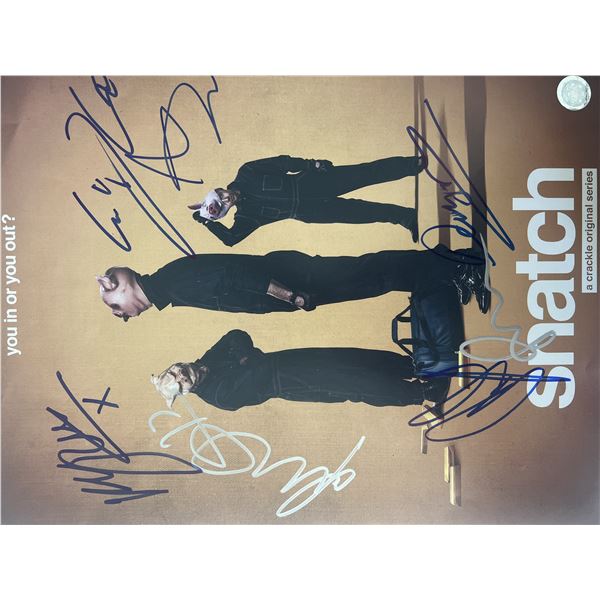 Snatch cast signed mini poster GFA authenticated