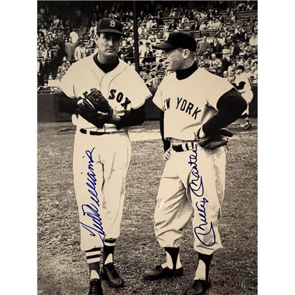 Mickey Mantle and Ted Williams signed photo
