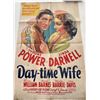Image 1 : Day-time Wife 1939 vintage movie poster