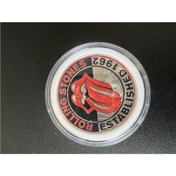 Rolling Stones limited edition silver dollar