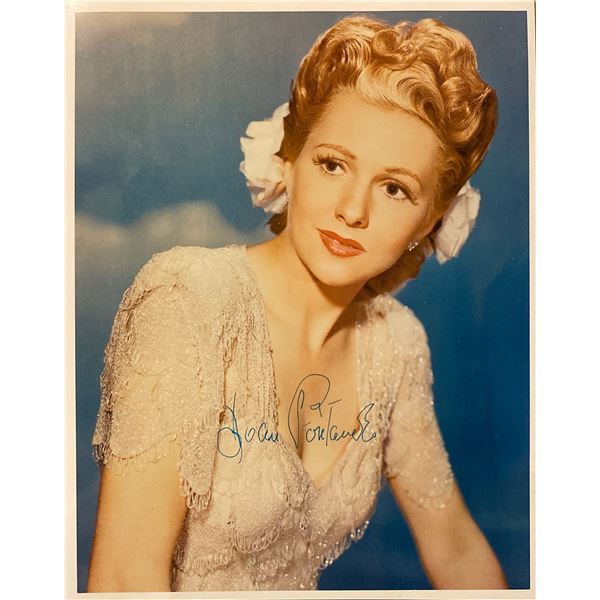 Joan Fontaine signed photo