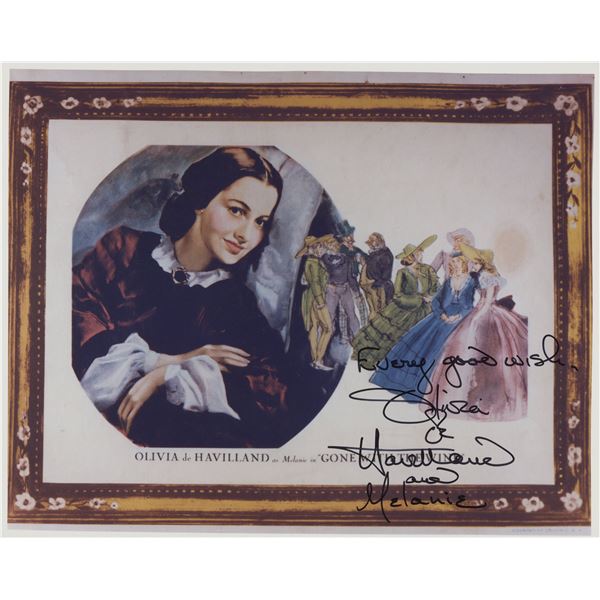 Gone With the Wind signed movie photo