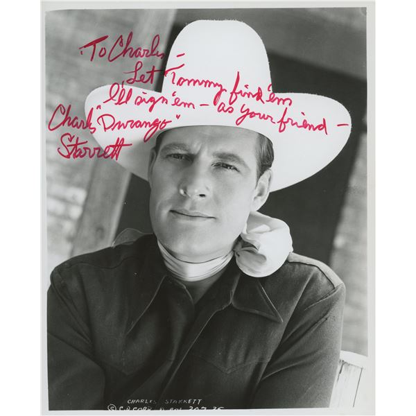 Charles Starrett signed photo