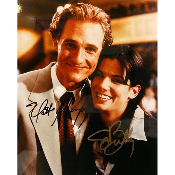 A Time to Kill Matthew McConaughy and Sandra Bullock signed movie photo
