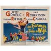 Image 1 : The Farmer Takes a Wife vintage movie poster