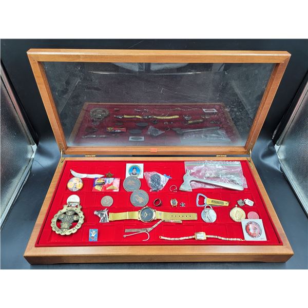 Vintage Smalls Lot w/ Display Case