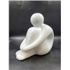 Image 2 : White Ceramic Sitting Statue