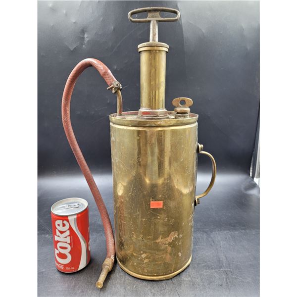 Vintage Brass Fire Extinguisher
