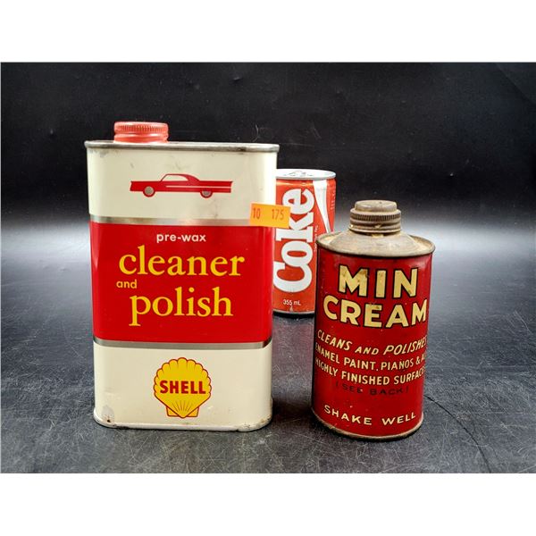 Cleaner & Polish and Min Cream Tins