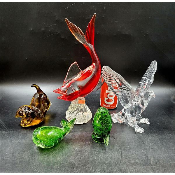 Animal Art Glass Lot