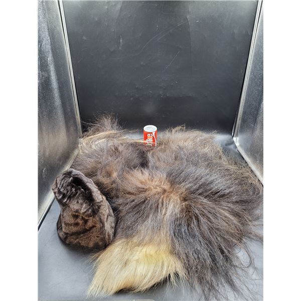 Partial Muskox Pelt & Beaver Cap