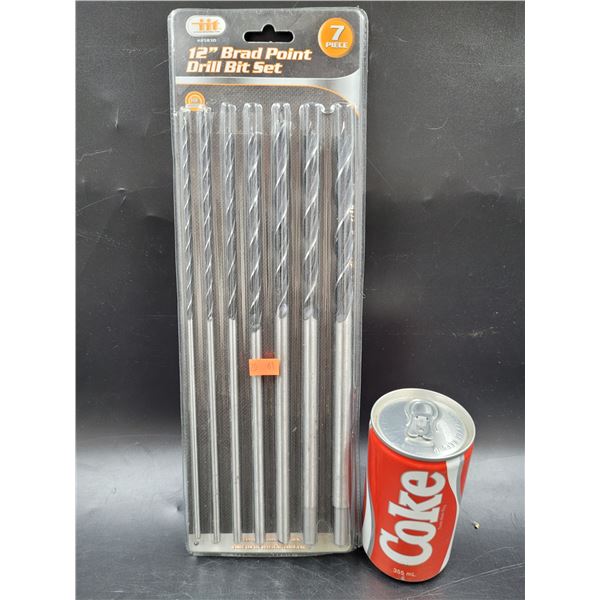 12" Brad Drill Bit Set