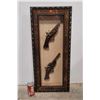 Image 1 : Vintage Gun Display w/ Two Pistols
