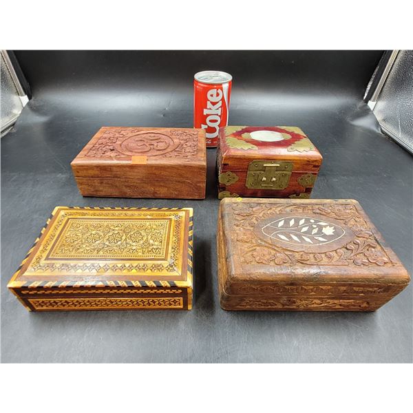 Vintage Wooden Trinket/Jewelry Boxes
