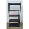 Black Plastic Shelving Unit