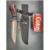 Rocky Mountain USA Curved Wooden Handle Knife