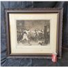 Image 1 : Framed "La Rixe (The Brawl)" Print by Jean Louis Ernest Meissonier