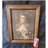 Image 1 : Framed Portrait Print of Young Lady