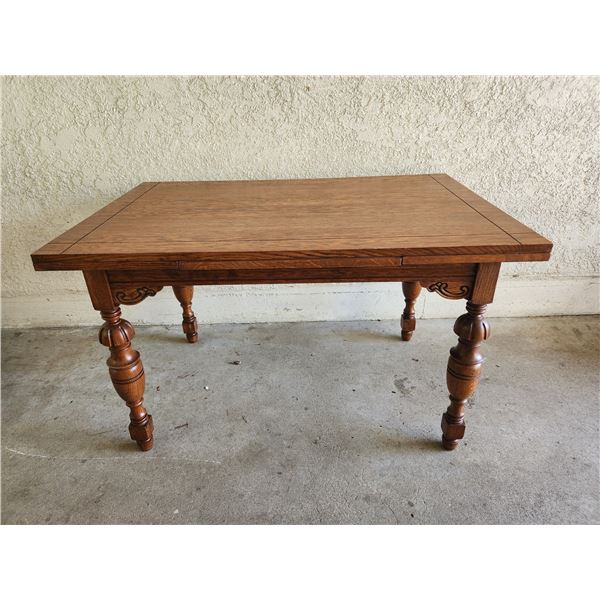 Antique Oak Draw Leaf Table