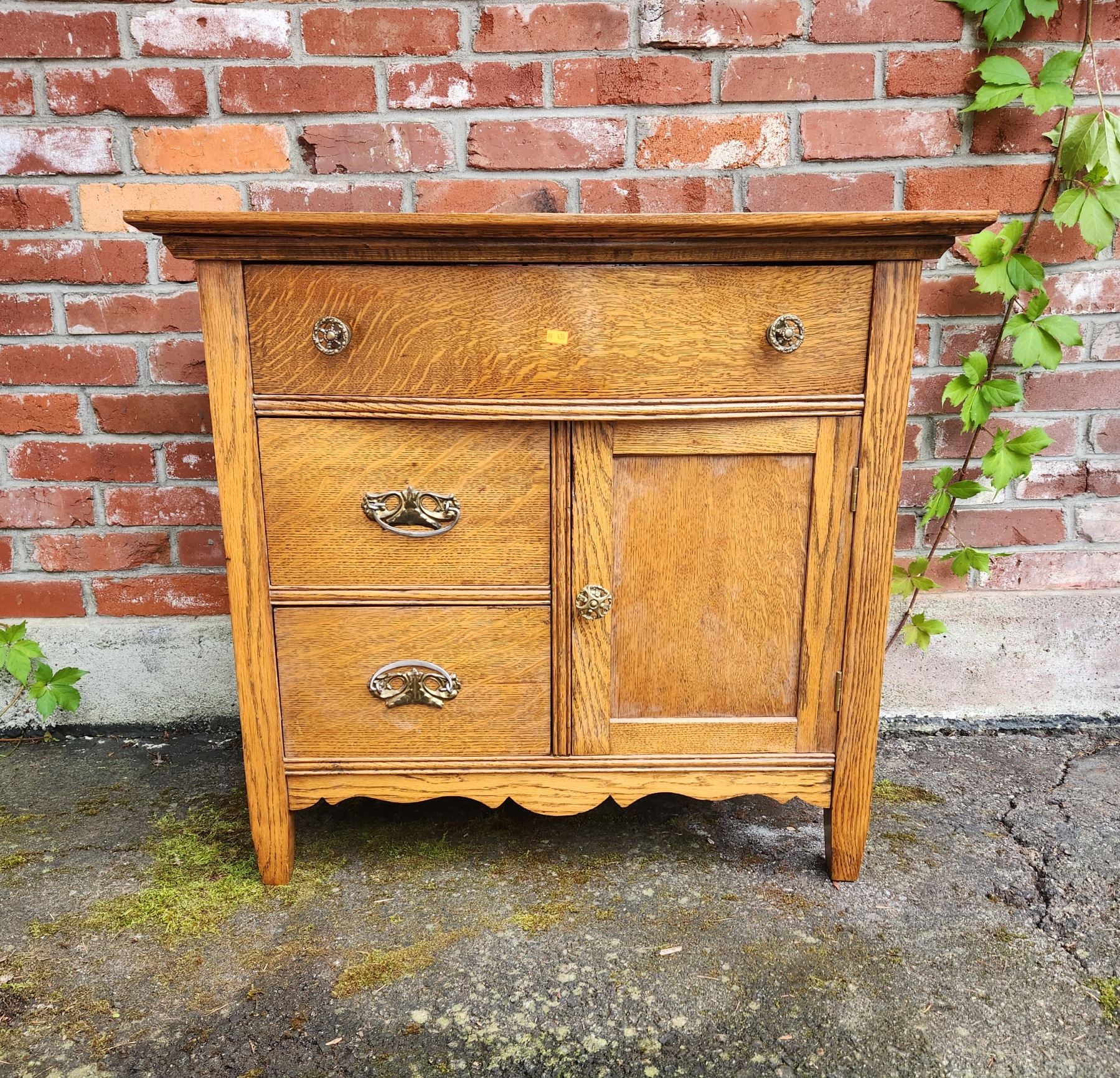Antique Oak Washstand