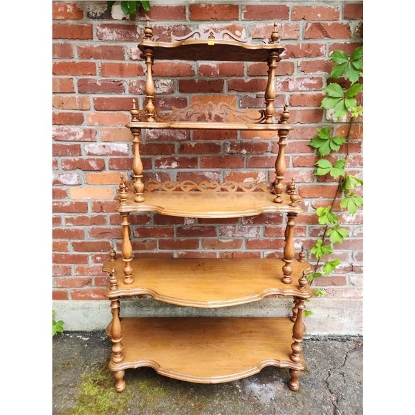 Vintage Ornate Shelving Unit