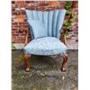 Image 1 : Antique Wingback Chair & Throw Pillow
