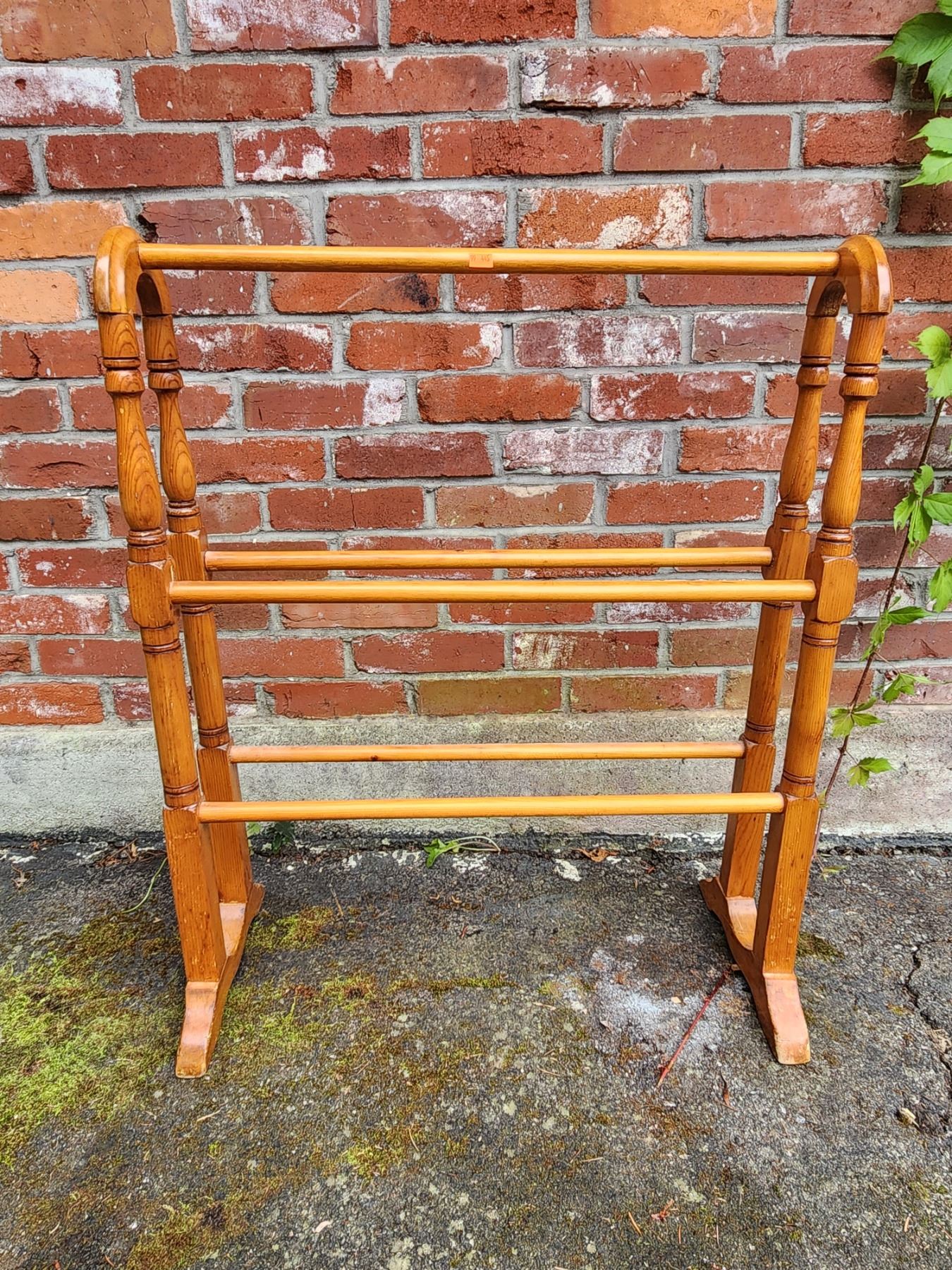 Antique Oak Quilt Rack