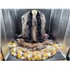 Image 1 : Faux Fur Vest and Scarves
