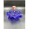 Image 1 : Cobalt Blue Murano Hand Blown Fluted Dish
