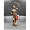 Image 1 : Vintage Zamak Metal Lady Peace Statue Made in France