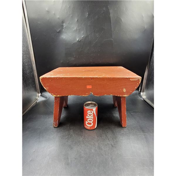 Vintage Homemade Wooden Foot Stool