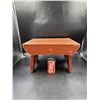 Image 1 : Vintage Homemade Wooden Foot Stool