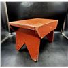 Image 2 : Vintage Homemade Wooden Foot Stool