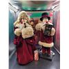 Image 1 : Vintage Traditions 27" Lighted & Animated Victorian Christmas Couple