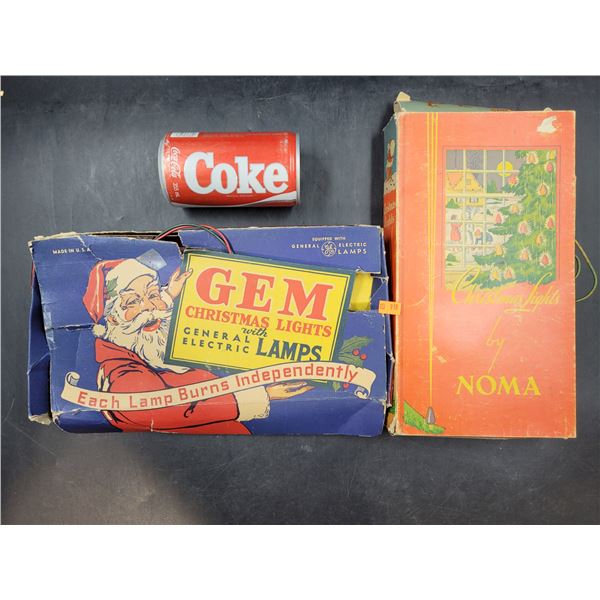 2 Sets of Vintage Christmas Tree Lights in Original Boxes