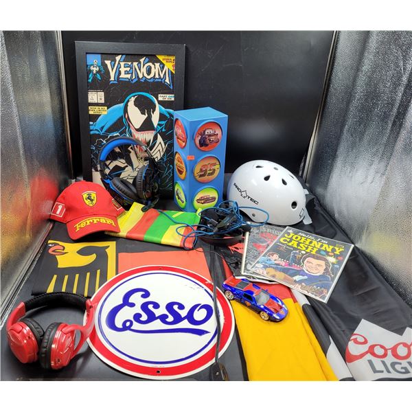 Esso Sign, Cars Light, Venom Picture, Headphones, Flags, & More