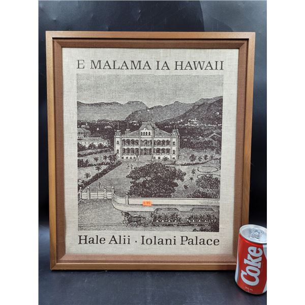 Framed Hale Alii - Iolani Palace Embedded Print