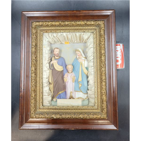 Antique Home Altar Of The Holy Family