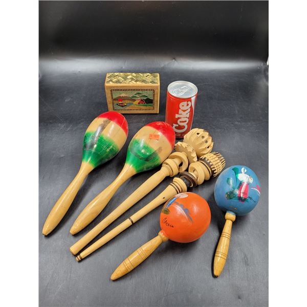 Puzzle Box & Maracas