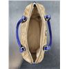 Image 2 : Blue & Beige Coach Handbag