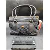 Image 1 : Black Logo Design Coach Handbag & Wallet