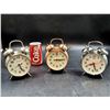 Image 1 : 3 Vintage Alarm Clocks