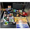 Image 1 : Poker Set, License Plates & Toy Lot