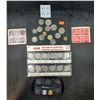 Image 1 : Vintage Canadian Stamps, 1999 Canadian Millennium Quarters, & Assorted Coins