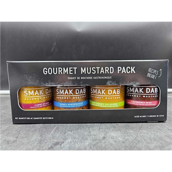 Gourmet Mustard pack Smak Dab Assorted 4pk (4 x 125ml)