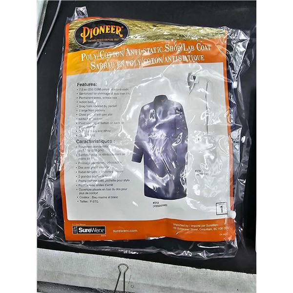 Pioneer Poly Cotton Anti-Static Shop Lab Coat (L)