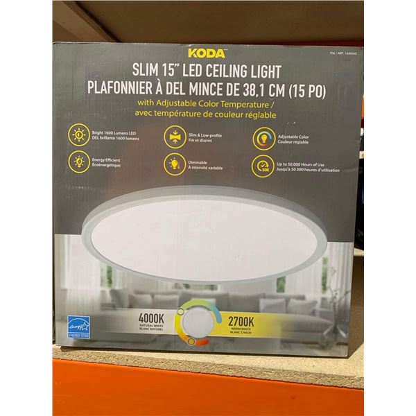 Koda Slim 15"m LED Ceiling Light