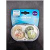 Image 1 : Philips Avent Ultra Soft (0-6mth) Pacifier 2ct